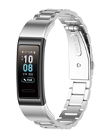 Strap-it Huawei band 3 / 4 Pro stalen band (zilver)