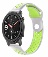 Strap-it Xiaomi Amazfit GTR sport band (grijs/geel)