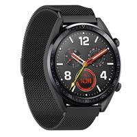 Strap-it Huawei Watch GT Milanese band (zwart)