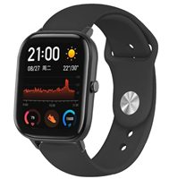Strap-it Xiaomi Amazfit GTS sport band (zwart)
