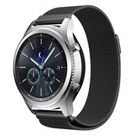 Strap-it Samsung Gear S3 Milanese band (zwart)