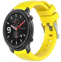 Strap-it Xiaomi Amazfit GTR silicone band (geel)