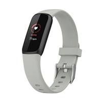 Strap-it Fitbit Luxe siliconen bandje (grijs)
