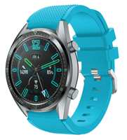 Strap-it Huawei Watch GT siliconen bandje (lichtblauw)