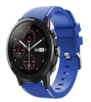 Strap-it Xiaomi Amazfit Stratos silicone band (blauw)