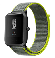 Strap-it Xiaomi Amazfit Bip nylon band (fluoriserend)