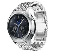 Strap-it Samsung Gear S3 stalen draak band (zilver)