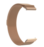Strap-it Milanese horlogeband 20mm - universeel - rosé goud
