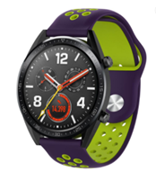 Strap-it Huawei Watch GT sport band (paars geel)