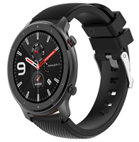 Strap-it Xiaomi Amazfit GTR silicone band (zwart)