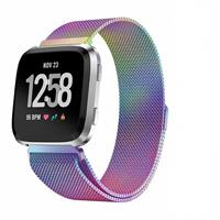 Strap-it Fitbit Versa Milanese band (rainbow)