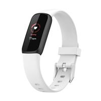 Strap-it Fitbit Luxe siliconen bandje (wit)