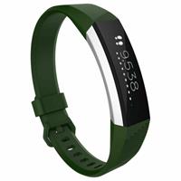 Strap-it Fitbit Alta / Alta HR siliconen bandje (legergroen)