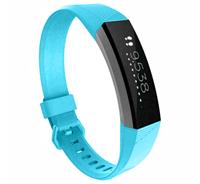 Strap-it Fitbit Alta / Alta HR siliconen bandje (lichtblauw)