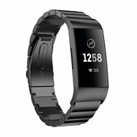 Strap-it Fitbit Charge 4 metalen bandje (zwart)