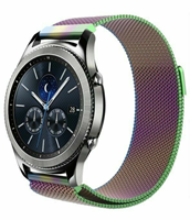 Strap-it Samsung Gear S3 Milanese band (regenboog)