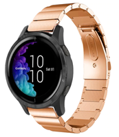 Strap-it Garmin Venu metalen bandje (rosé goud)
