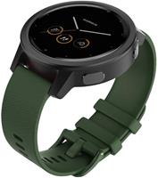 Strap-it Garmin Vivomove 3s silicone band - 39mm - legergroen