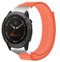 Strap-it Garmin Fenix 5 / 6 nylon band (oranje)