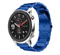 Strap-it Xiaomi Amazfit GTR stalen band (blauw)