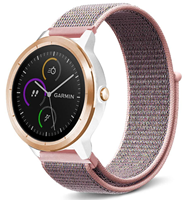 Strap-it Garmin Vivomove HR nylon bandje (pink sand)