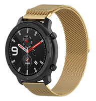 Strap-it Xiaomi Amazfit GTR Milanese band (goud)