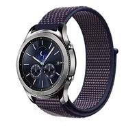 Strap-it Samsung Gear S3 nylon band (paars-blauw)