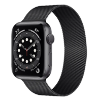 Apple Watch 6 Milanese band (zwart)