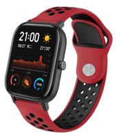 Strap-it Xiaomi Amazfit GTS sport band (rood/zwart)