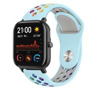 Strap-it Xiaomi Amazfit GTS sport band (kleurrijk lichtblauw)