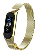 Strap-it Xiaomi Mi band 5 Milanese band (goud)