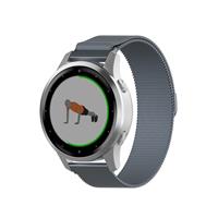 Strap-it Garmin Vivoactive 4s Milanese band - 40mm - grijs