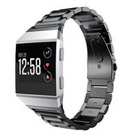 Strap-it Fitbit Ionic stalen bandje (zwart)