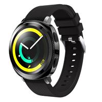 Strap-it Samsung Gear Sport silicone band (zwart)