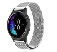 Strap-it Garmin Venu Milanese band (zilver)