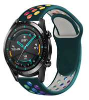 Strap-it Huawei Watch GT sport band (kleurrijk dennengroen)