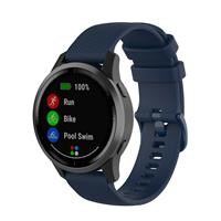 Strap-it Garmin Vivoactive 4s silicone band - 40mm - donkerblauw