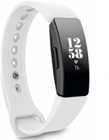 Strap-it Fitbit Inspire  silicone band (wit)