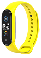 Strap-it Xiaomi Mi band 6 siliconen bandje (geel)