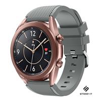 Strap-it Samsung Galaxy Watch 3 41mm siliconen bandje (grijs)