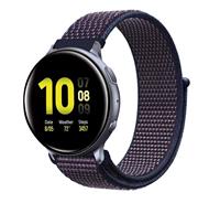 Strap-it Samsung Galaxy Watch Active nylon band (paars-blauw)