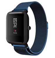 Strap-it Xiaomi Amazfit Bip Milanese band (blauw)