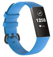 Strap-it Fitbit Charge 3 silicone band (lichtblauw)