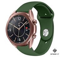 Strap-it Samsung Galaxy Watch 3 sport bandje 41mm (legergroen)