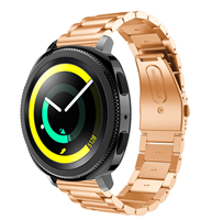 Strap-it Samsung Gear Sport stalen band (rosé goud)