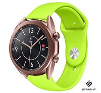 Strap-it Samsung Galaxy Watch 3 sport bandje 41mm (lichtgroen)