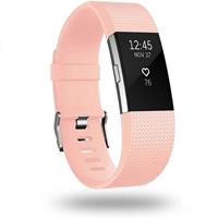 Strap-it Fitbit Charge 2 siliconen bandje (roze)