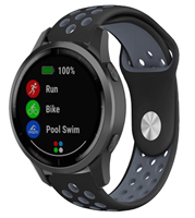 Strap-it Garmin Vivoactive 4 sport band - 45mm - zwart/grijs