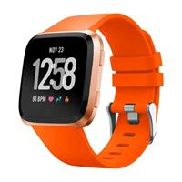 Strap-itÂ Strap-it Fitbit Versa silicone band (oranje)