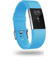 Strap-it Fitbit Charge 2 siliconen bandje (blauw)